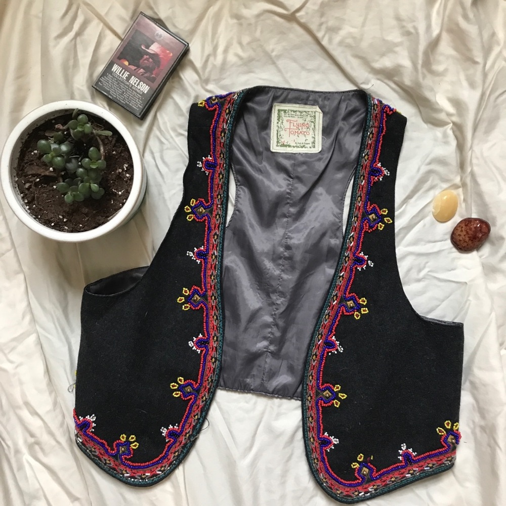 Beaded festie vestie